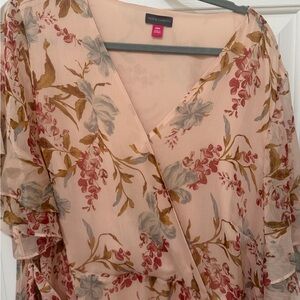 Vince Camuto Floral Faux Wrap Dress